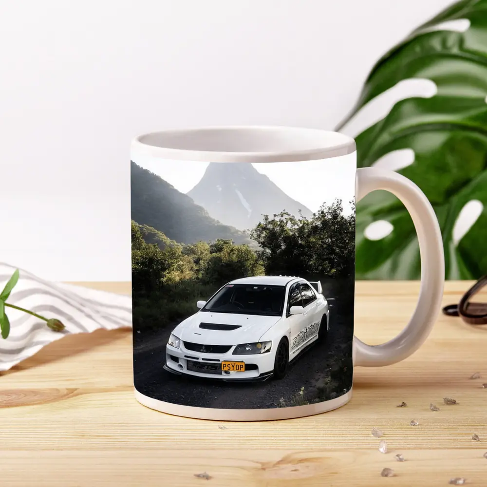 Mitsubishi Lancer Evolution White Mountain Road – Mugs