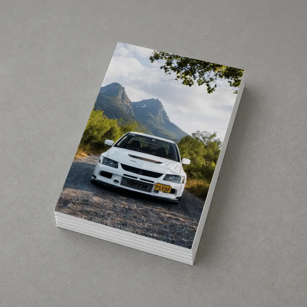 Mitsubishi Lancer Evolution White Mountain Road – Postcards