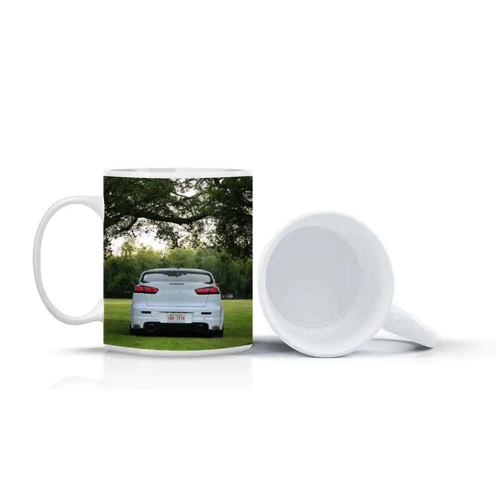 Mitsubishi Lancer White Rear Park Setting – Mugs