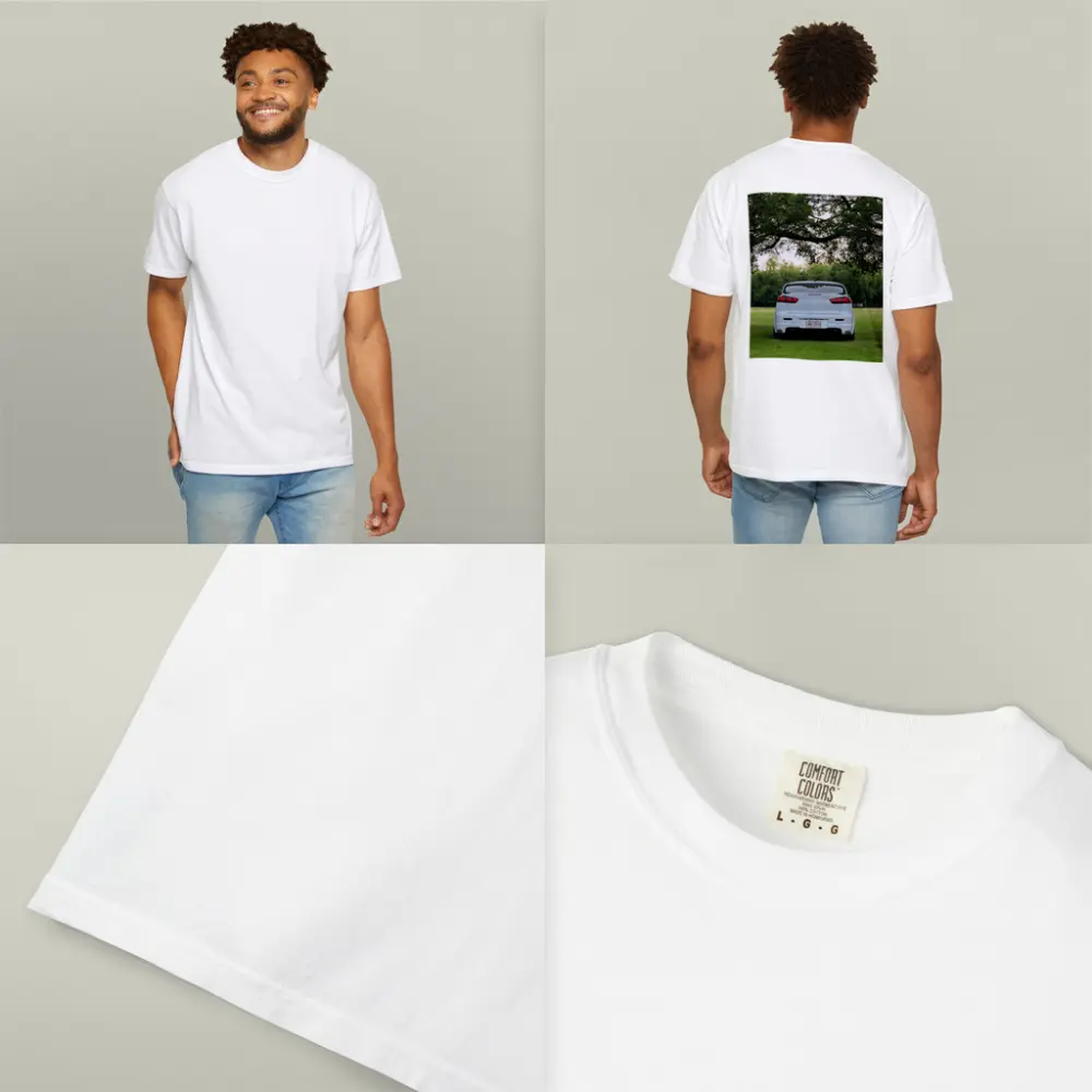 Mitsubishi Lancer White Rear Park Setting – T-Shirts
