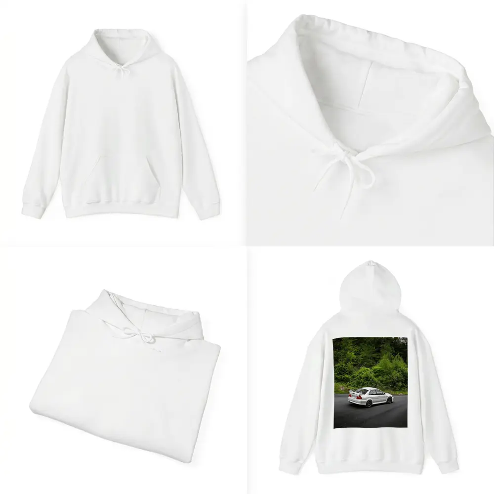 Mitsubishi Lancer Evolution White Mountain Road – Hoodies