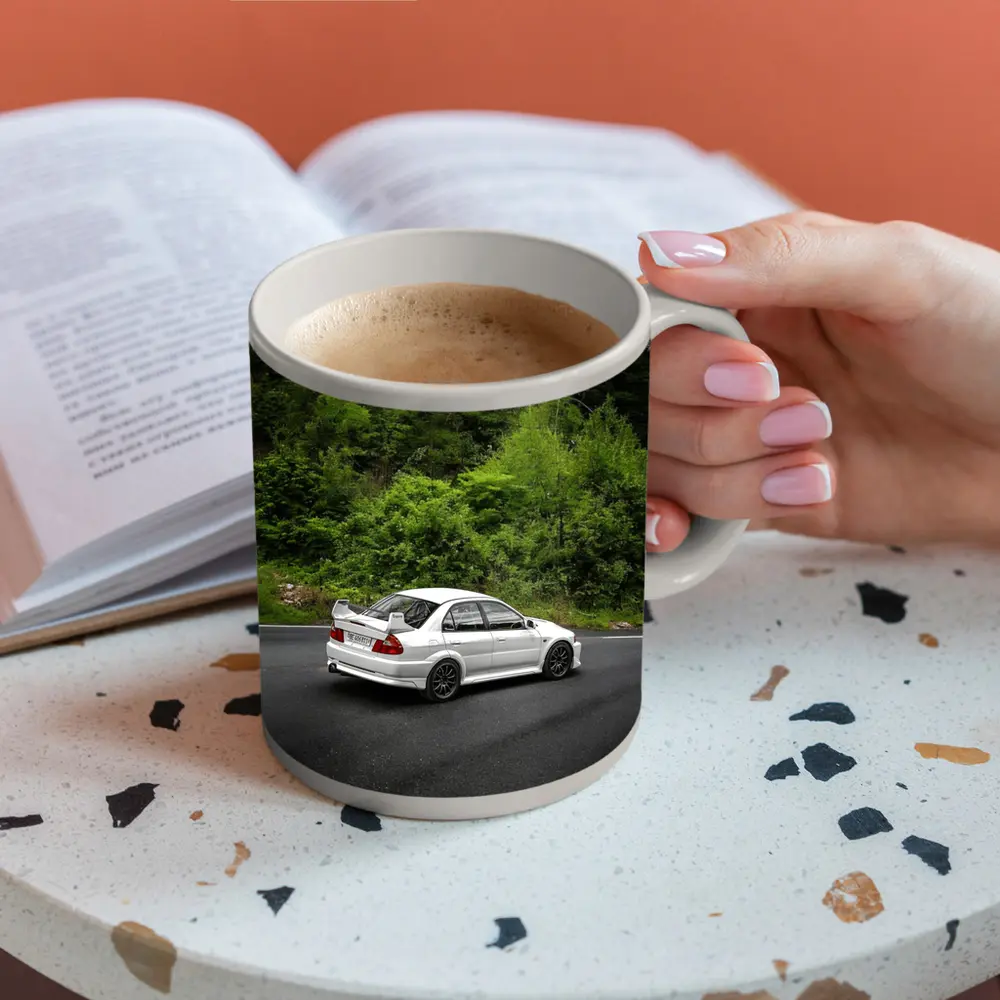 Mitsubishi Lancer Evolution White Mountain Road – Mugs