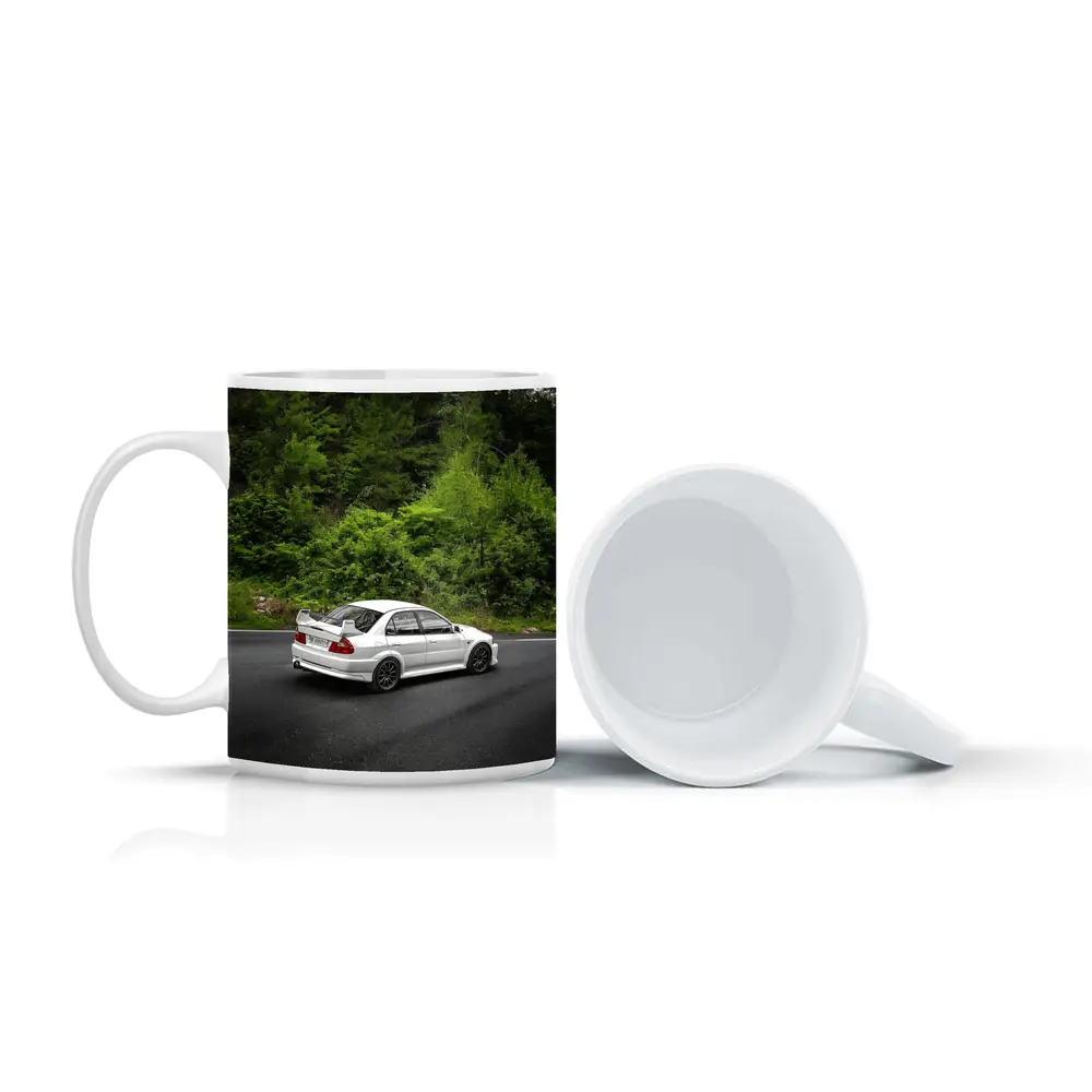 Mitsubishi Lancer Evolution White Mountain Road – Mugs