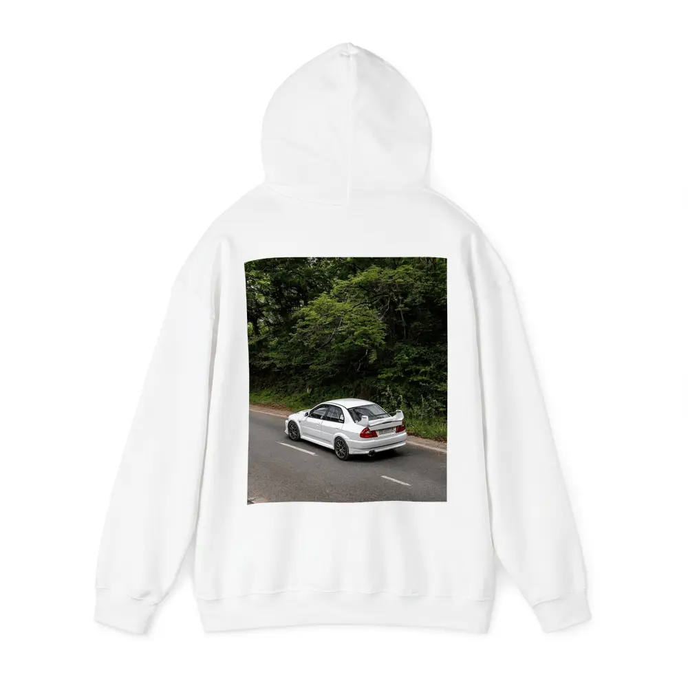 Mitsubishi Lancer Evolution White Road Drive – Hoodies