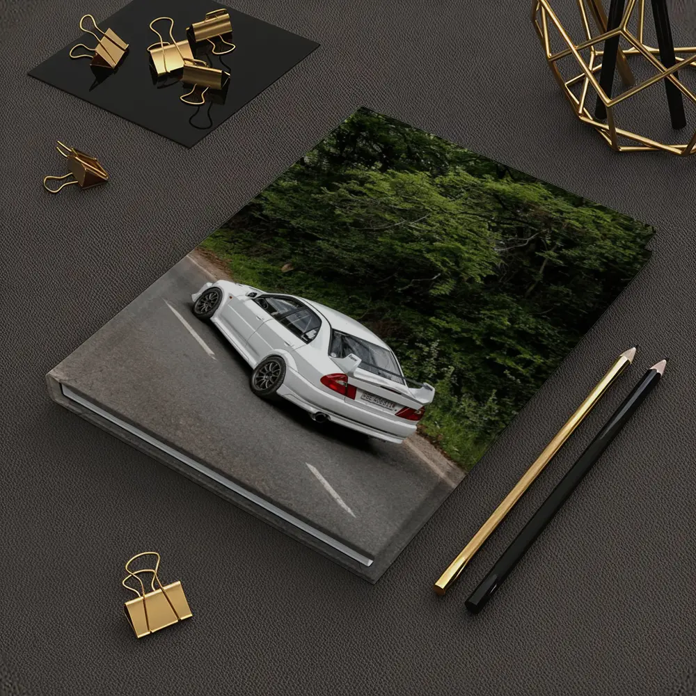 Mitsubishi Lancer Evolution White Road Drive – Notebooks
