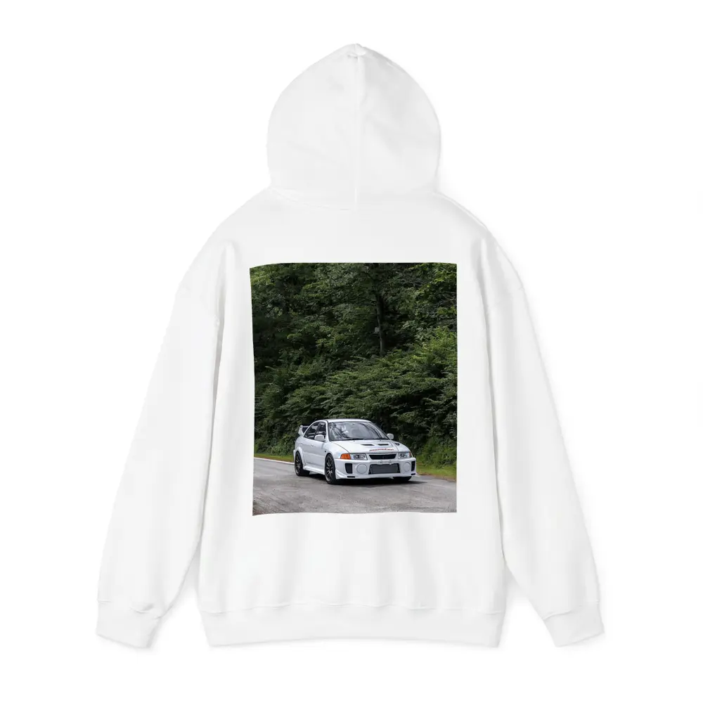 Mitsubishi Lancer Evo White Mountain Road – Hoodies