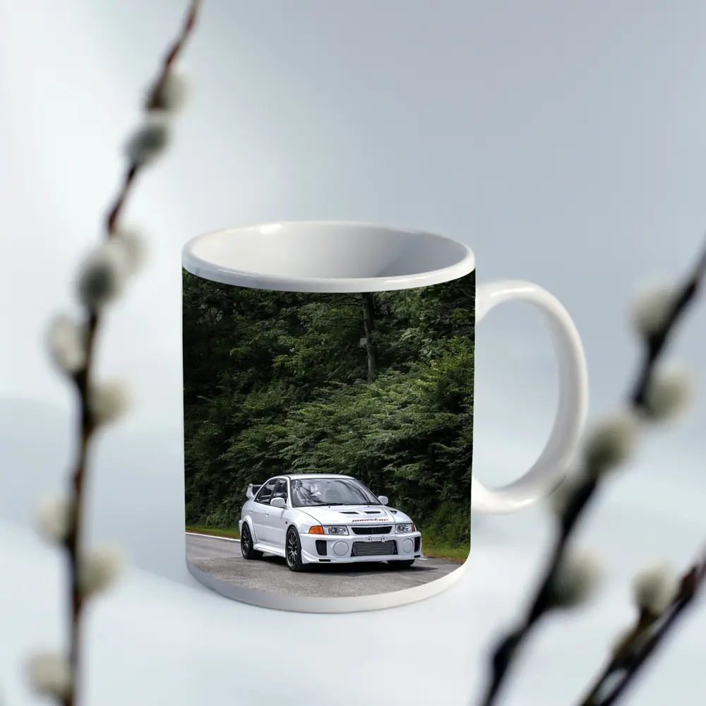 Mitsubishi Lancer Evo White Mountain Road – Mugs