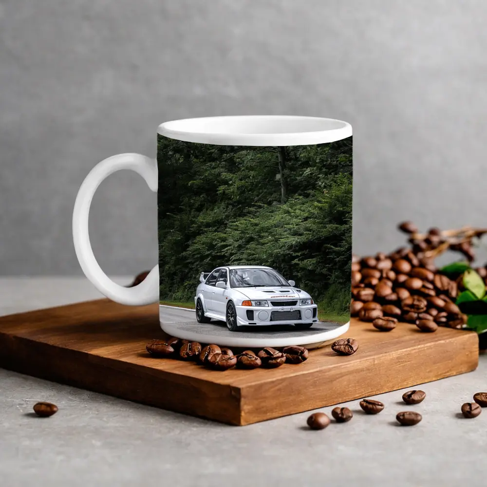 Mitsubishi Lancer Evo White Mountain Road – Mugs