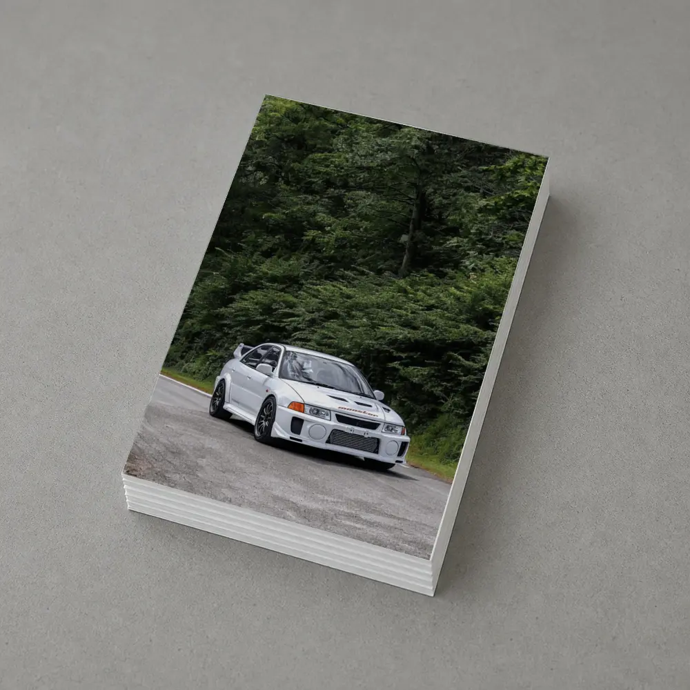 Mitsubishi Lancer Evo White Mountain Road – Postcards