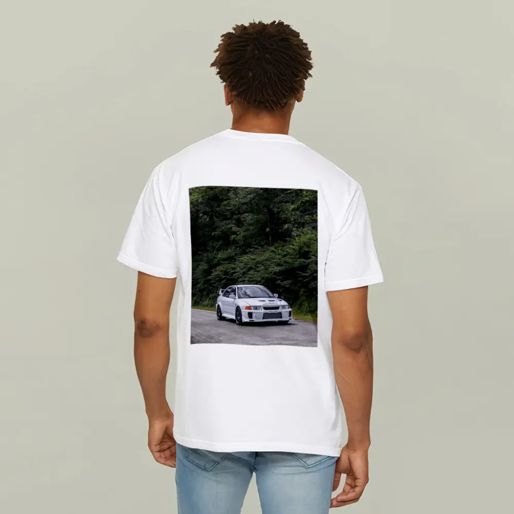 Mitsubishi Lancer Evo White Mountain Road – T-Shirts