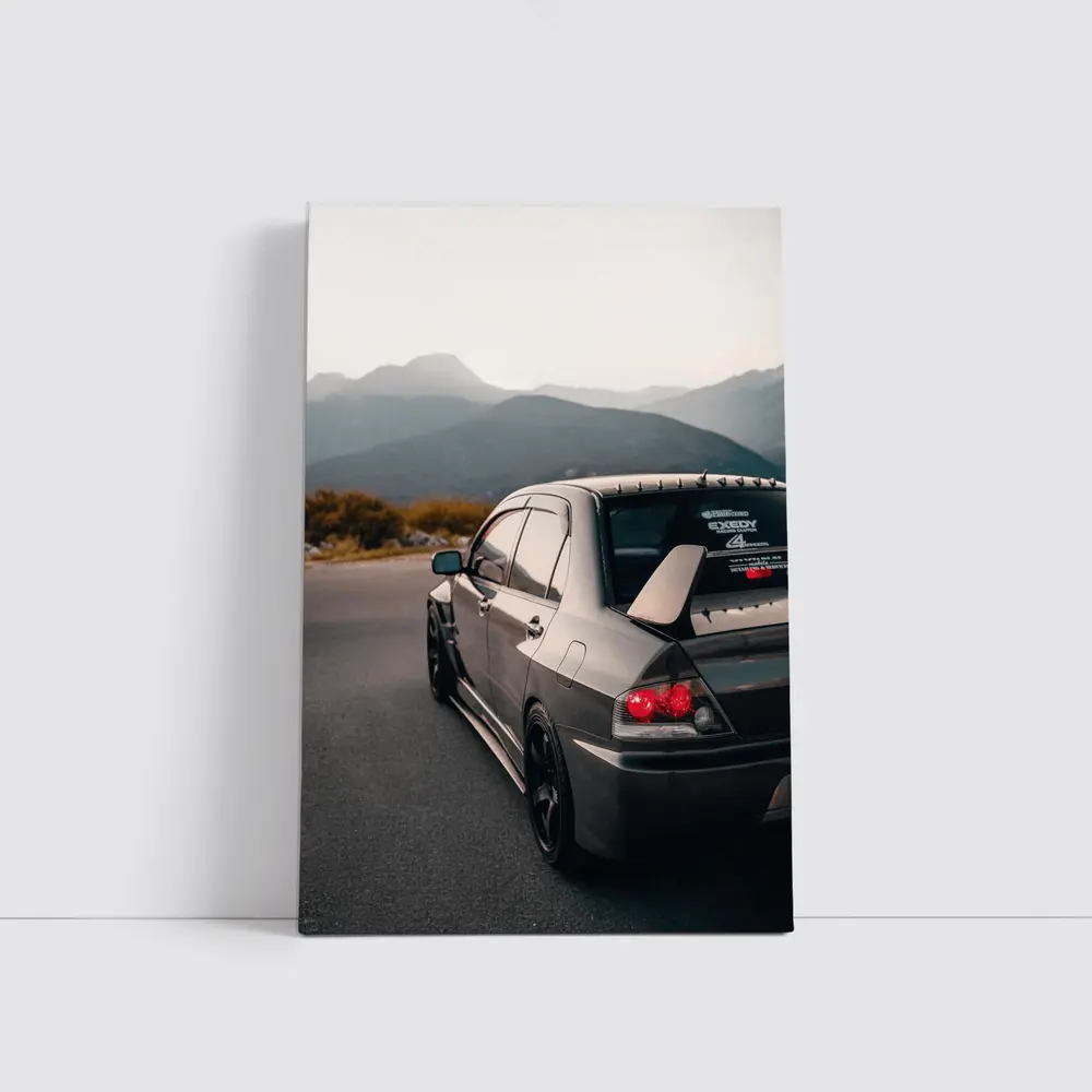 Mitsubishi Lancer Evo Mountain Road Dusk – Wall Art