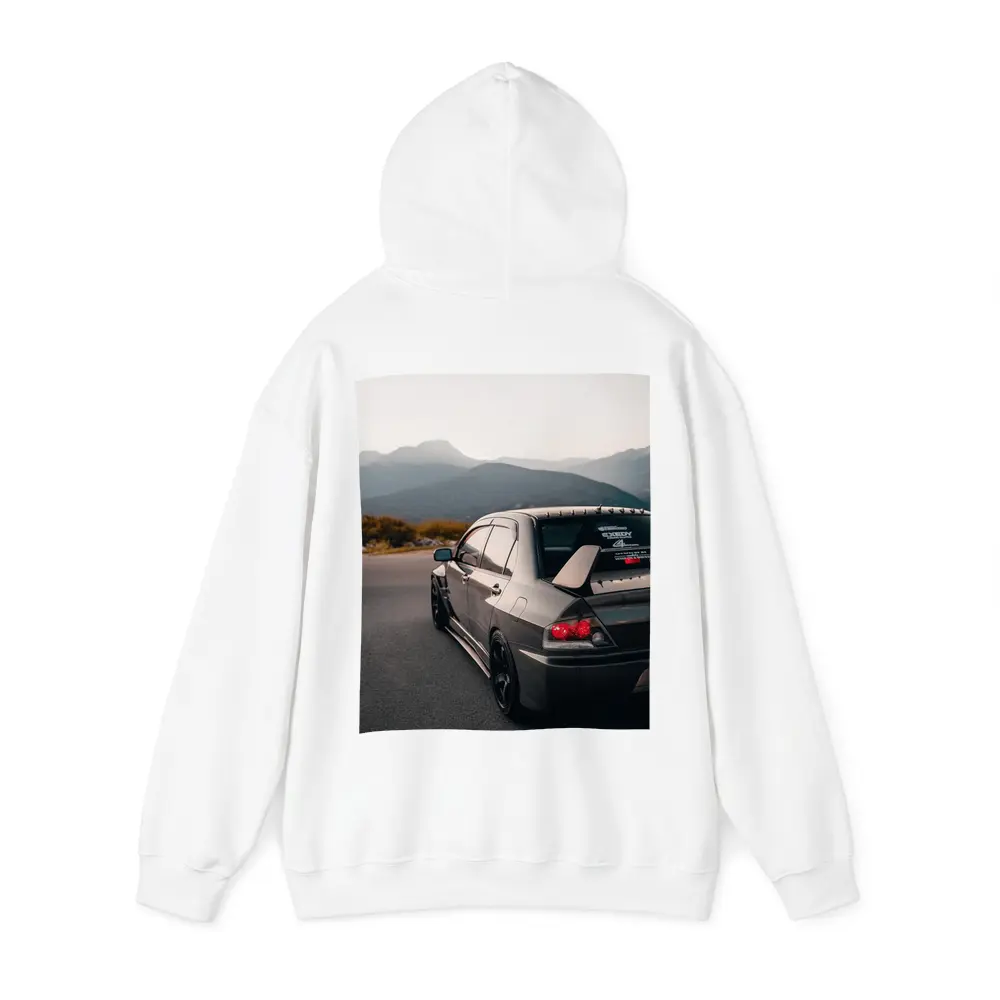 Mitsubishi Lancer Evo Mountain Road Dusk – Hoodies