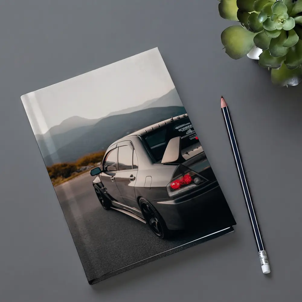 Mitsubishi Lancer Evo Mountain Road Dusk – Notebooks