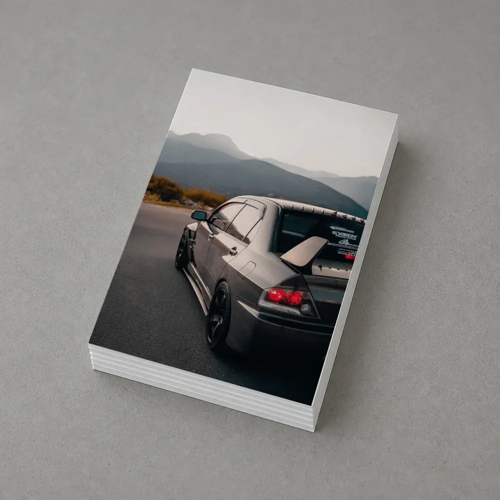 Mitsubishi Lancer Evo Mountain Road Dusk – Postcards