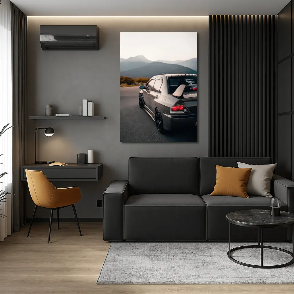 Mitsubishi Lancer Evo Mountain Road Dusk – Wall Art