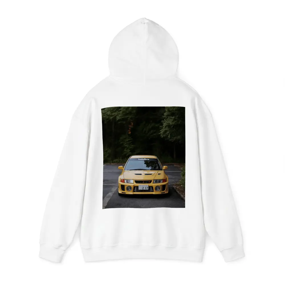 Mitsubishi Lancer Evolution Yellow Forest Road – Hoodies
