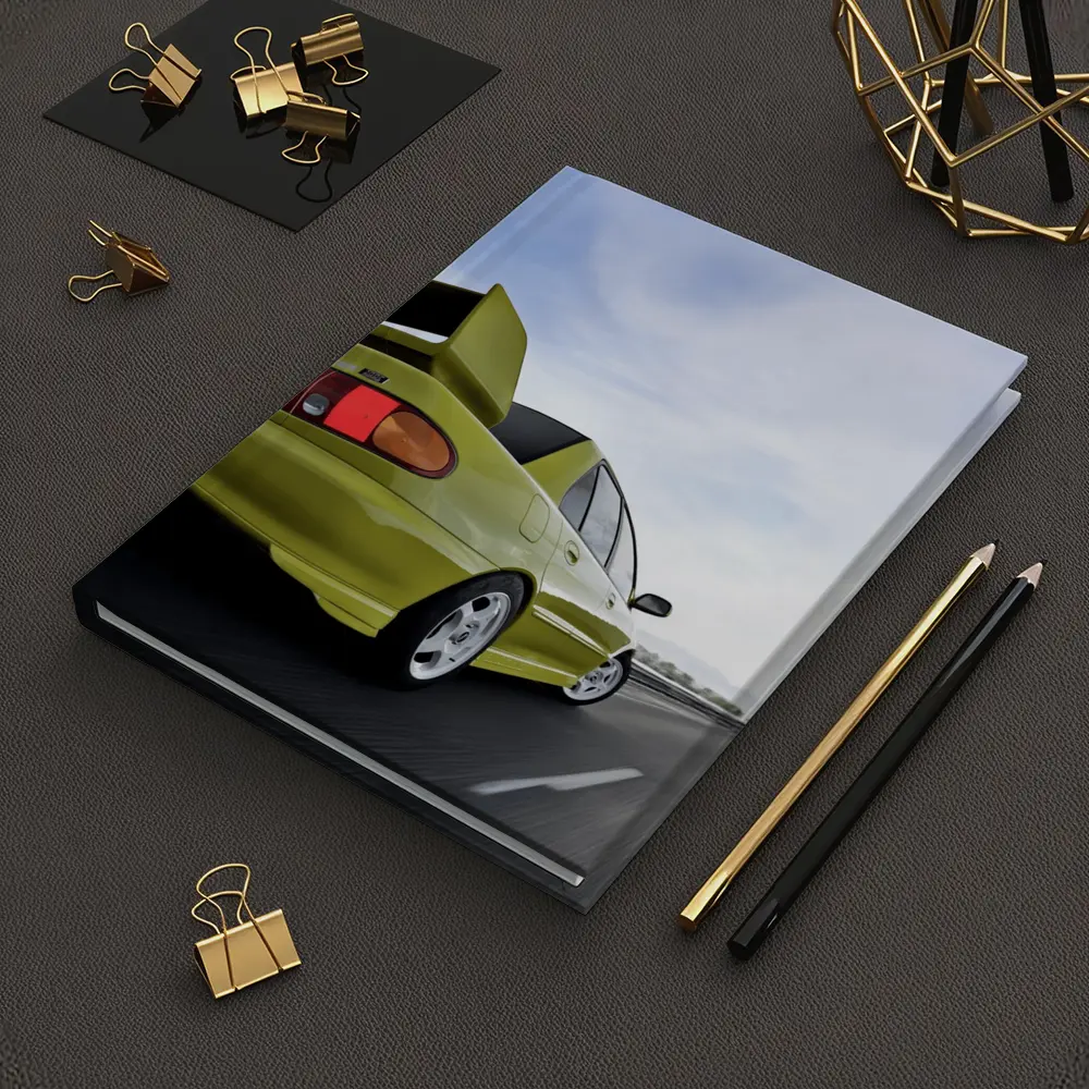Mitsubishi Lancer Evolution Yellow Highway Speed – Notebooks