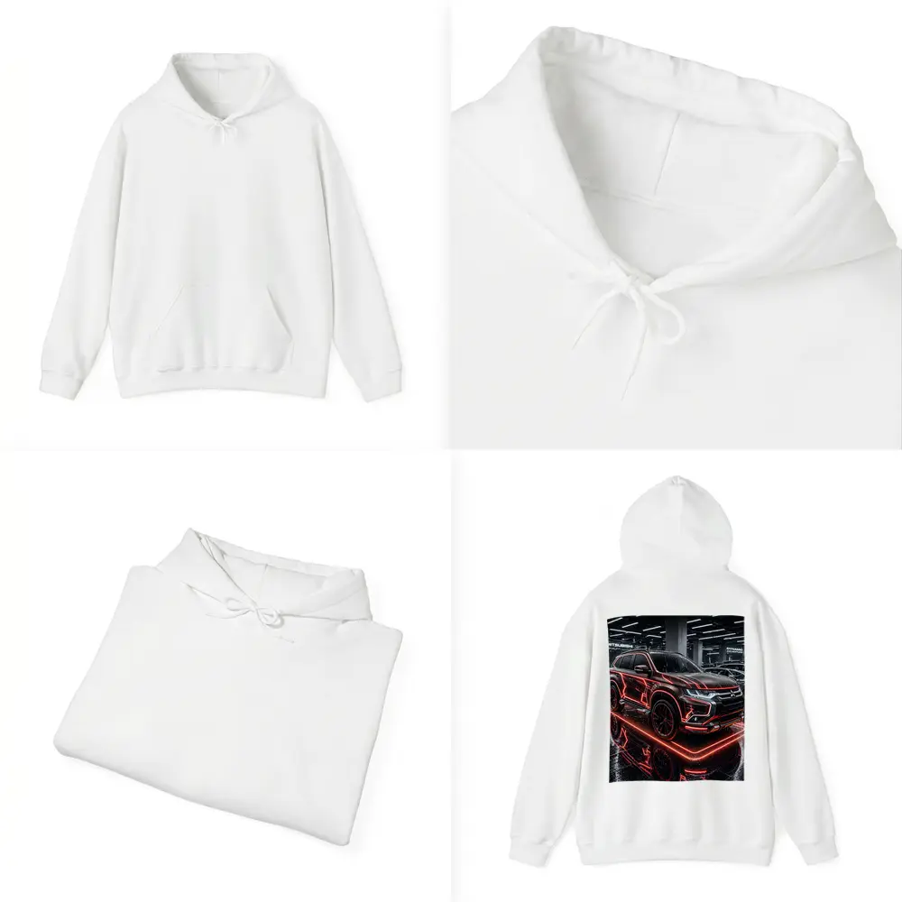 Mitsubishi Outlander Neon Red Glow Showroom – Hoodies
