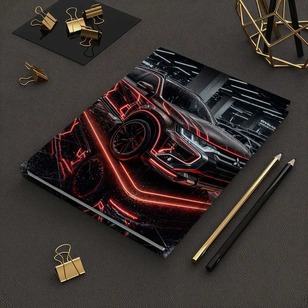 Mitsubishi Outlander Neon Red Glow Showroom – Notebooks