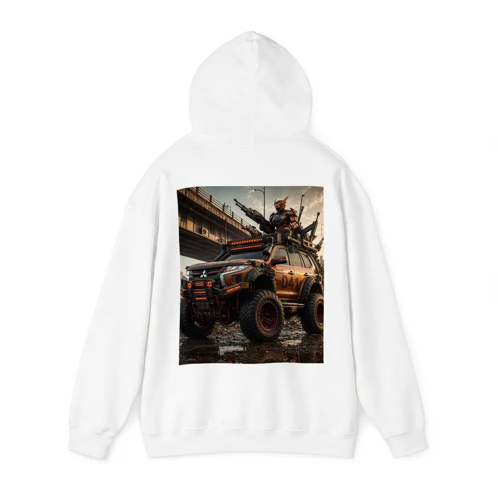 Mitsubishi Pajero Armored Cyberpunk Warrior Art – Hoodies