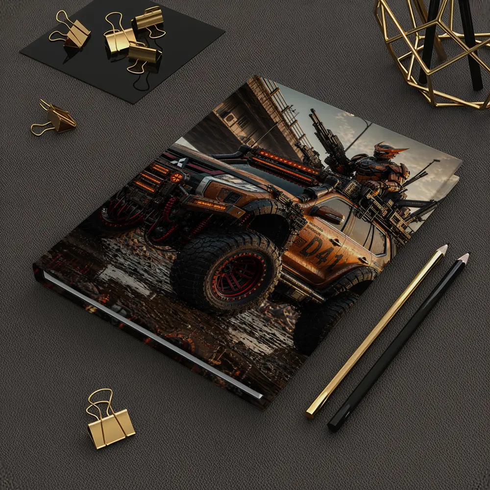 Mitsubishi Pajero Armored Cyberpunk Warrior Art – Notebooks