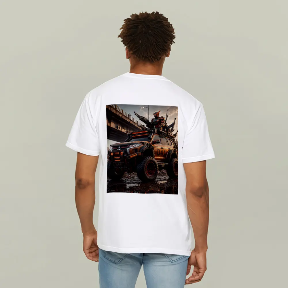 Mitsubishi Pajero Armored Cyberpunk Warrior Art – T-Shirts