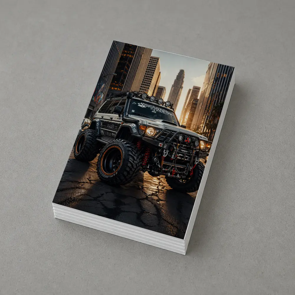 Mitsubishi Pajero Off Road Los Angeles Street – Postcards