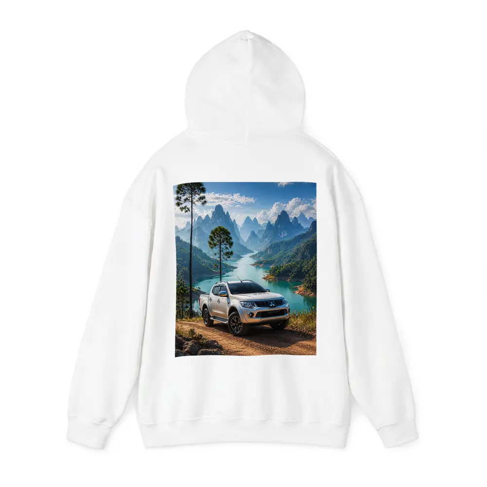 Mitsubishi L200 Triton Mountain River Landscape – Hoodies