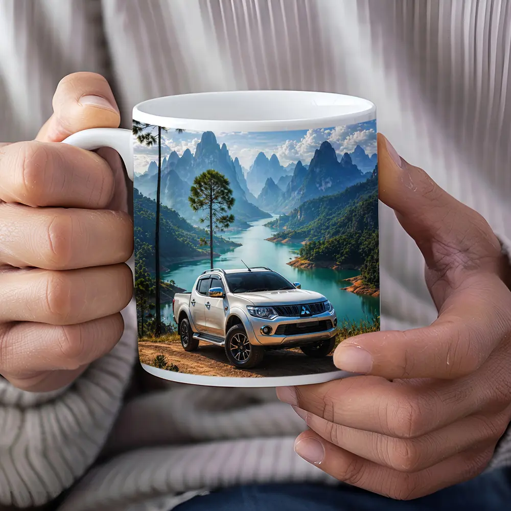 Mitsubishi L200 Triton Mountain River Landscape – Mugs