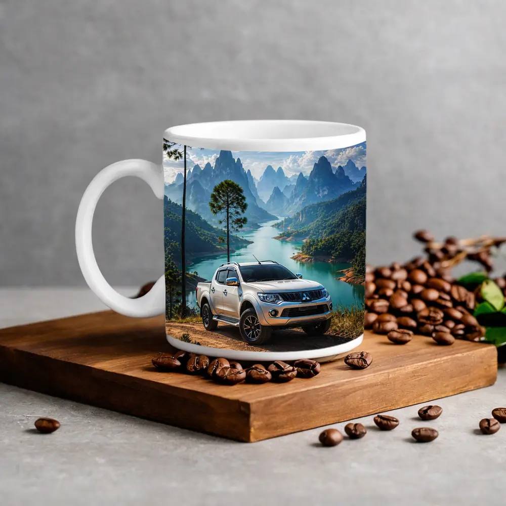 Mitsubishi L200 Triton Mountain River Landscape – Mugs