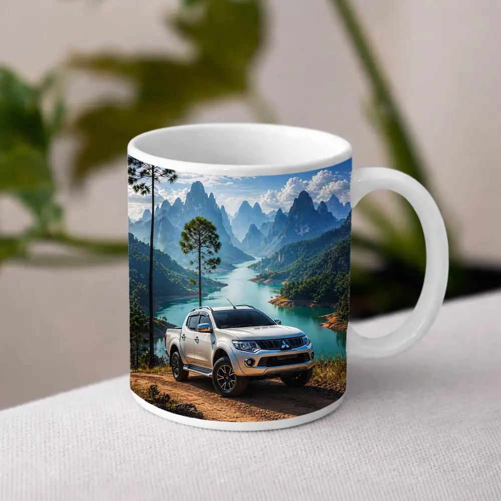 Mitsubishi L200 Triton Mountain River Landscape – Mugs