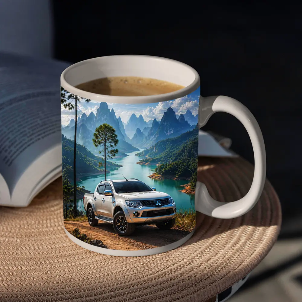 Mitsubishi L200 Triton Mountain River Landscape – Mugs
