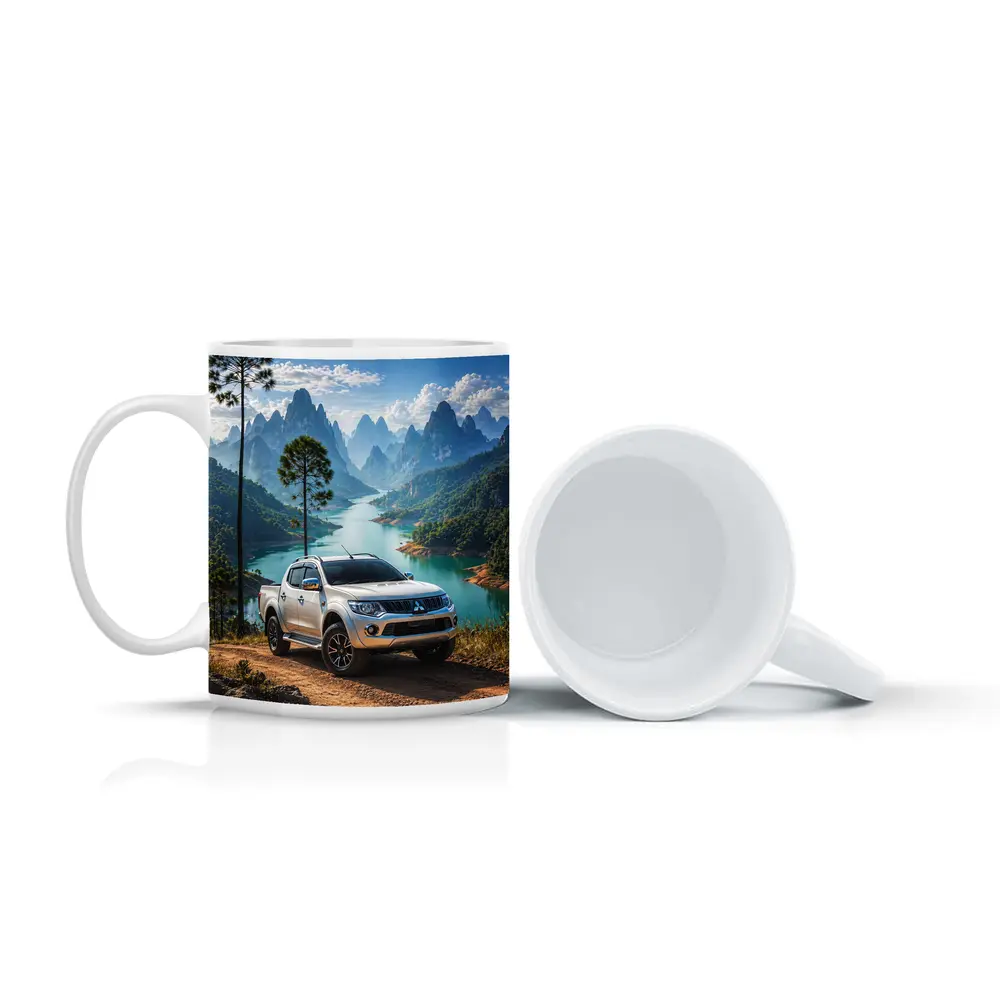 Mitsubishi L200 Triton Mountain River Landscape – Mugs