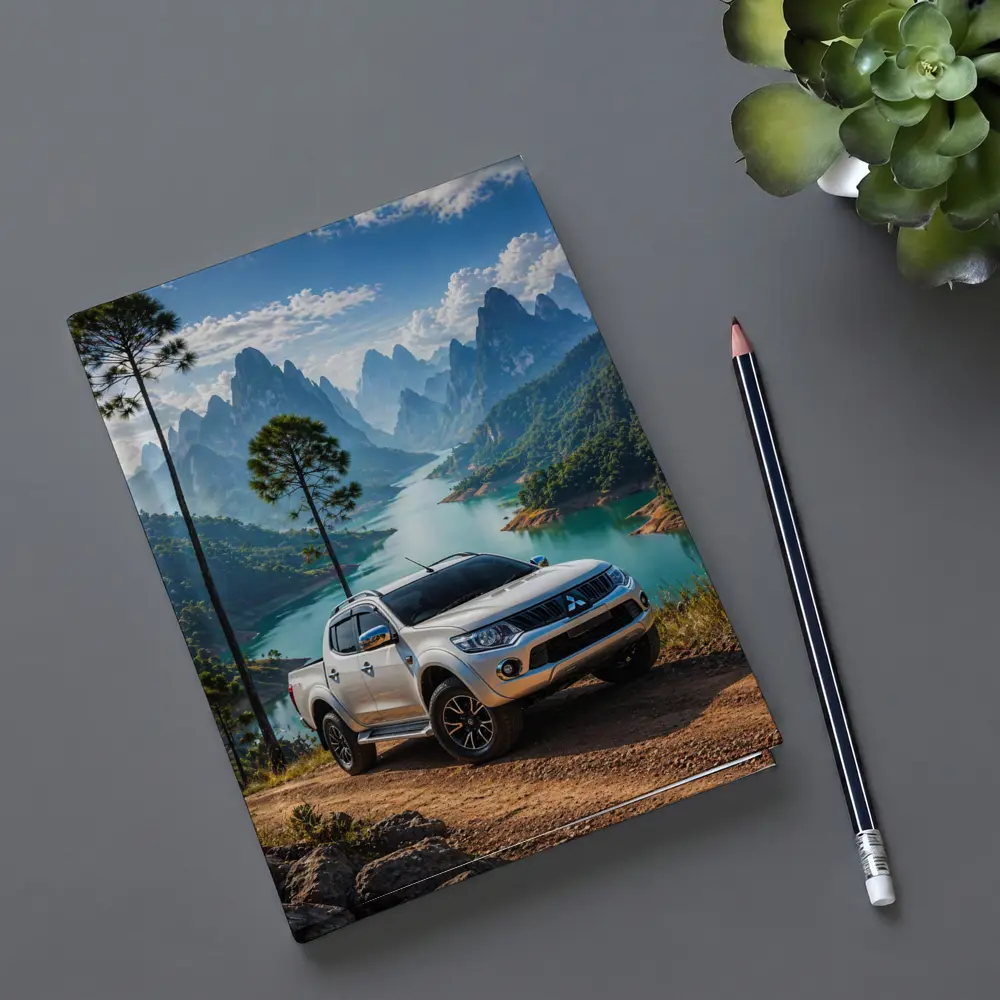 Mitsubishi L200 Triton Mountain River Landscape – Notebooks