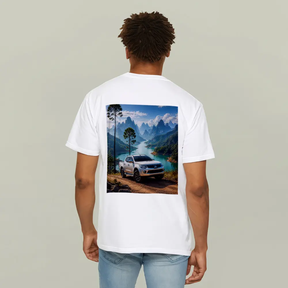 Mitsubishi L200 Triton Mountain River Landscape – T-Shirts