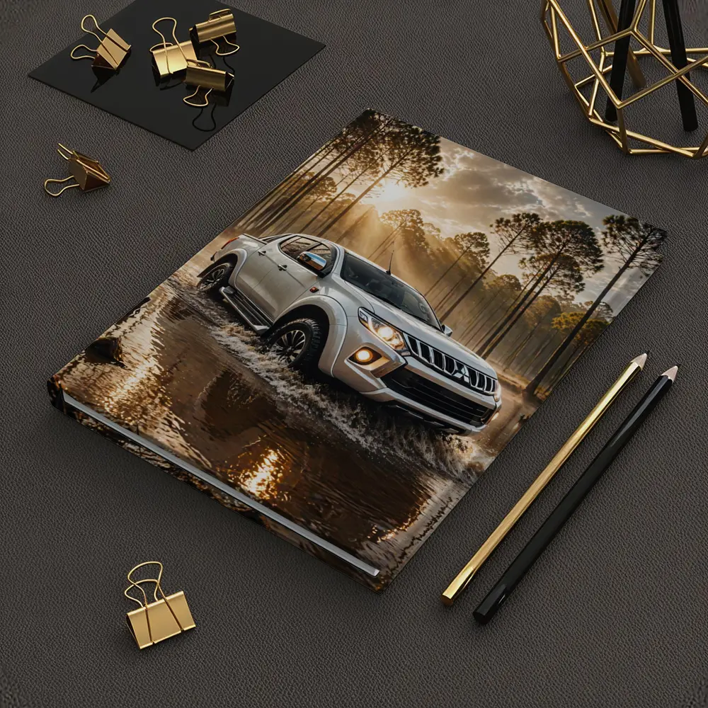 Mitsubishi Triton L200 Splashing Through Forest Water – Notebooks