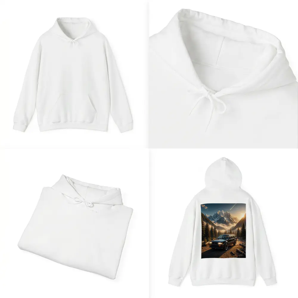 Mitsubishi Classic Wagon Snowy Mountain Forest – Hoodies