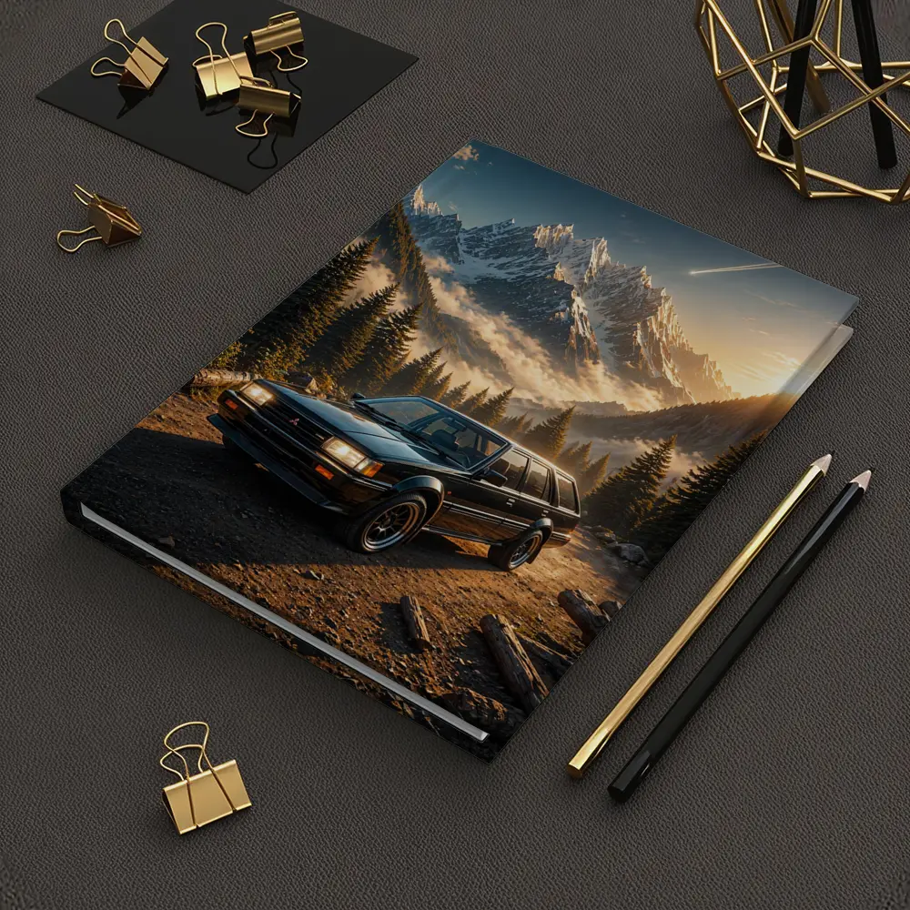 Mitsubishi Classic Wagon Snowy Mountain Forest – Notebooks