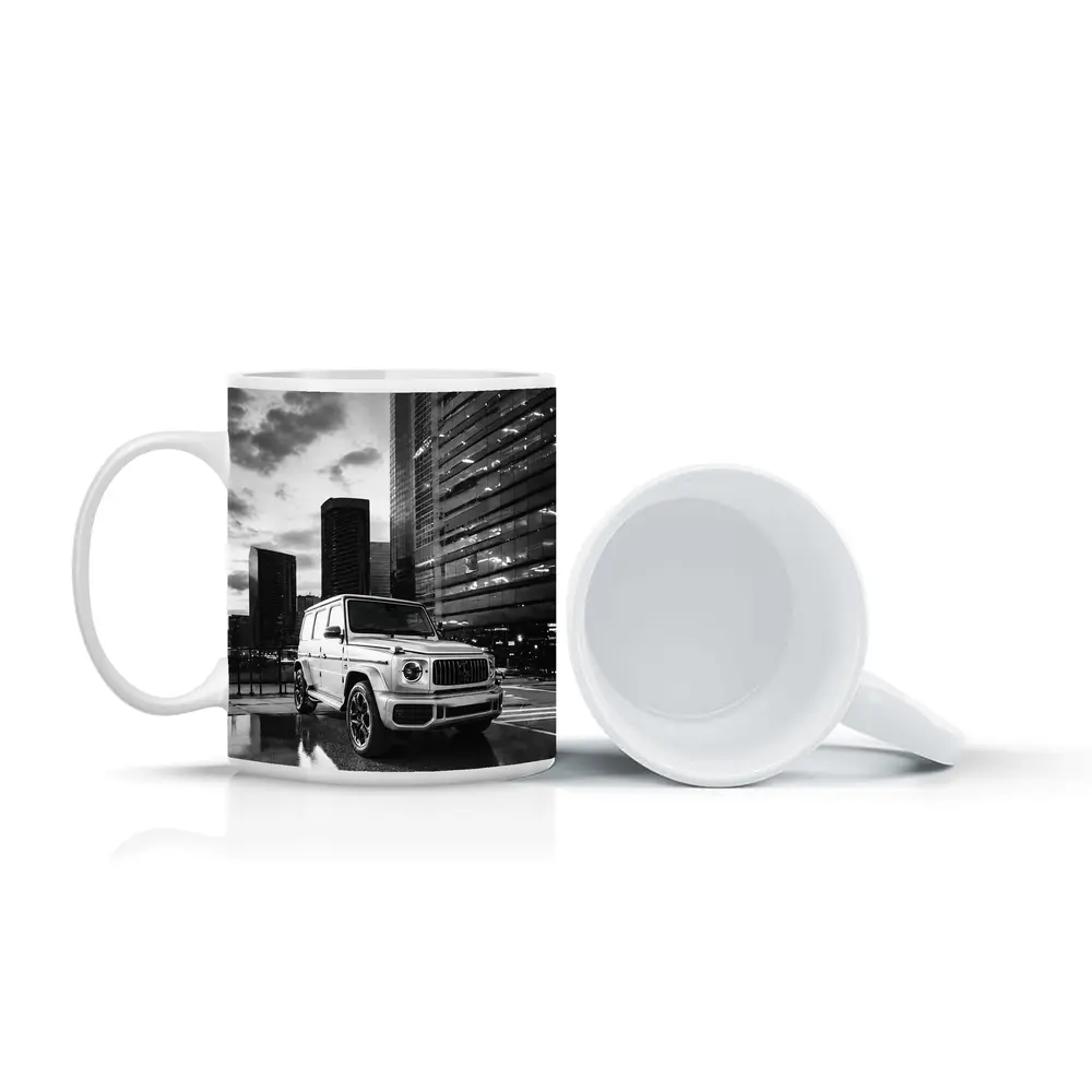 Mercedes G Class Wet City Night Scene – Mugs