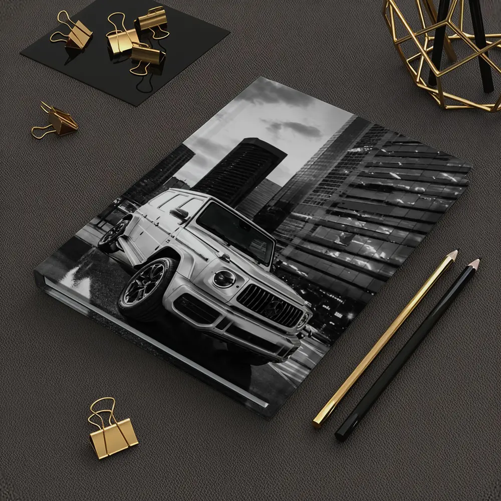 Mercedes G Class Wet City Night Scene – Notebooks