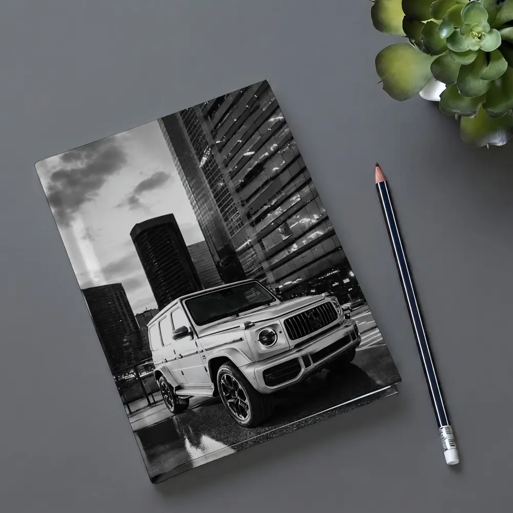 Mercedes G Class Wet City Night Scene – Notebooks