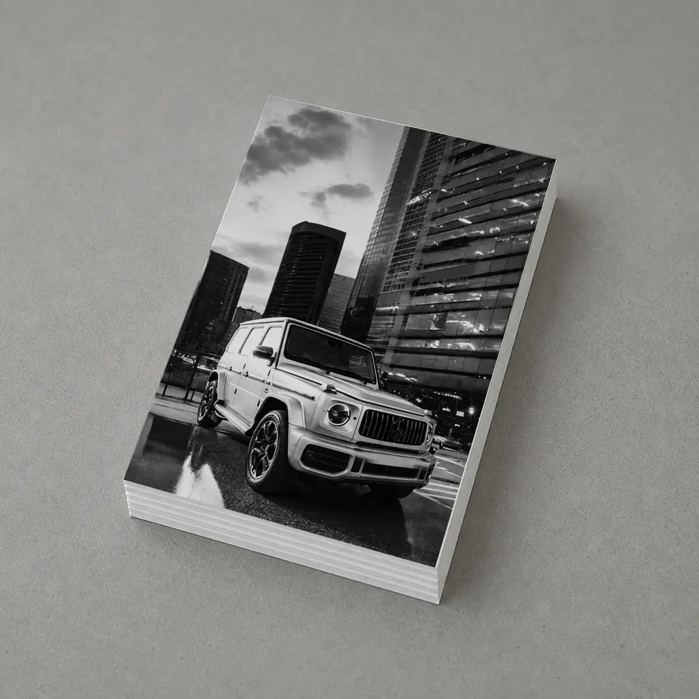 Mercedes G Class Wet City Night Scene – Postcards