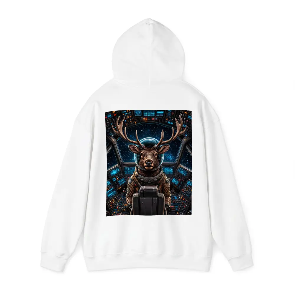 Deer Astronaut In Space Cockpit – Hoodies