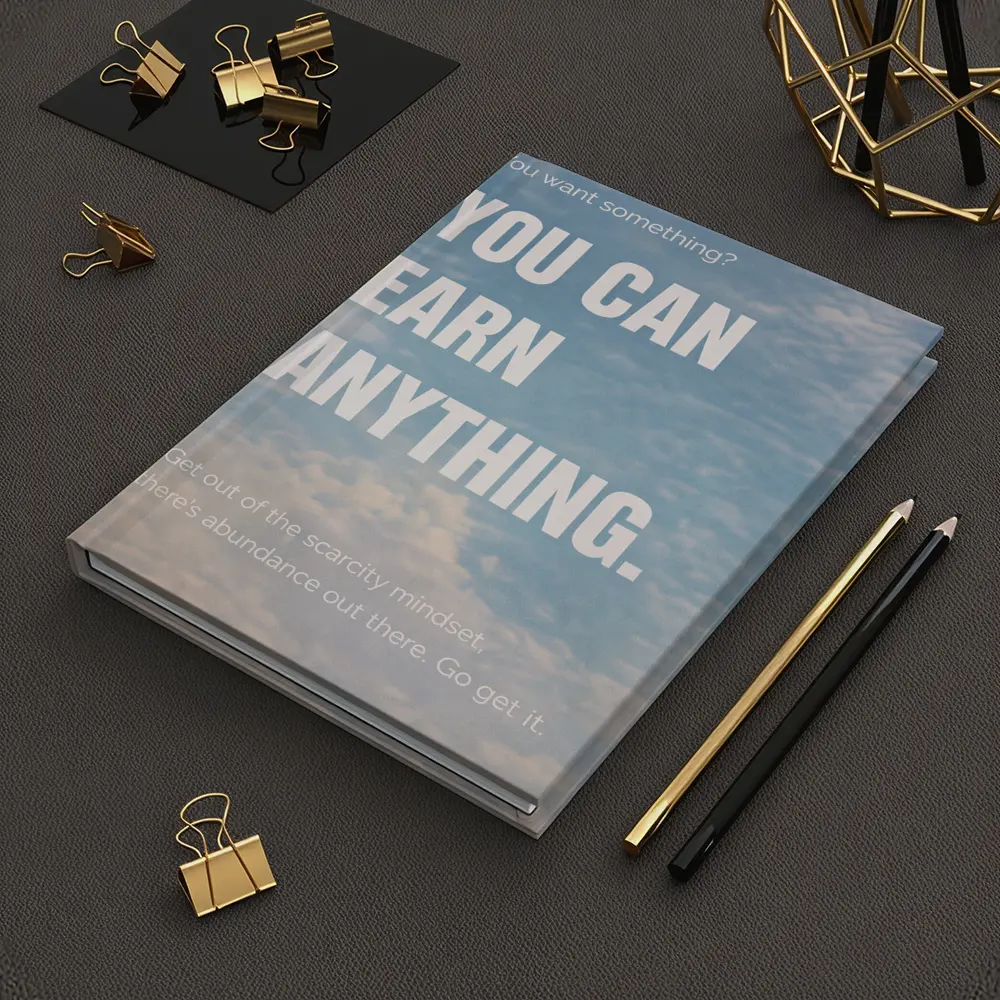 You Can Earn Anything Sky Motivational Quote – Notebooks
