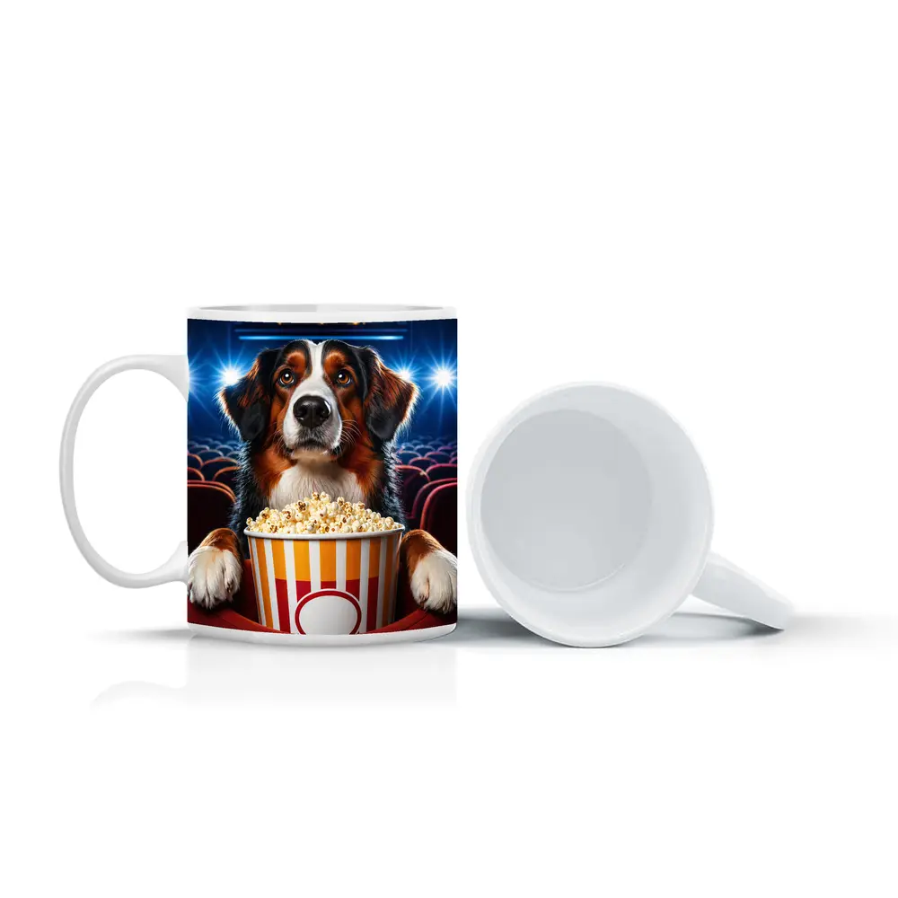 Bernese Mountain Dog Cinema Popcorn Night – Mugs