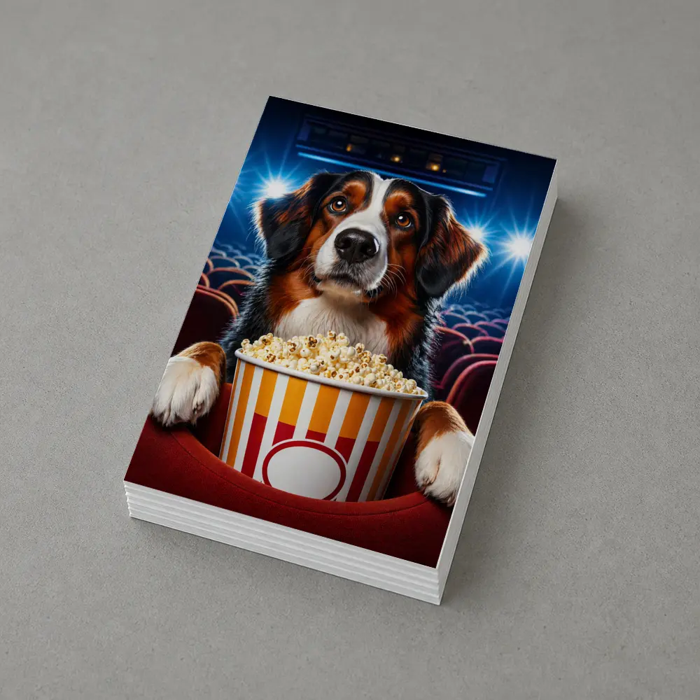 Bernese Mountain Dog Cinema Popcorn Night – Postcards