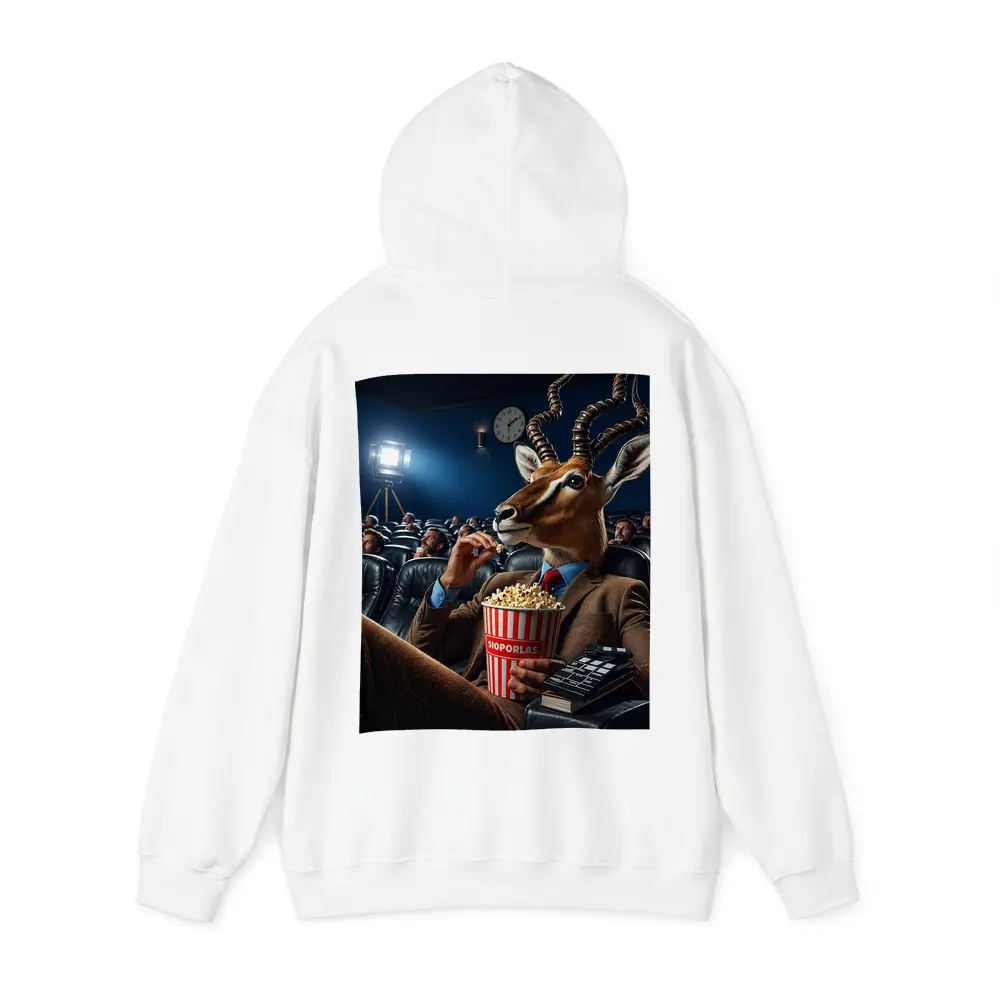 Antelope in Suit Watching Movie Cinema – Hoodies