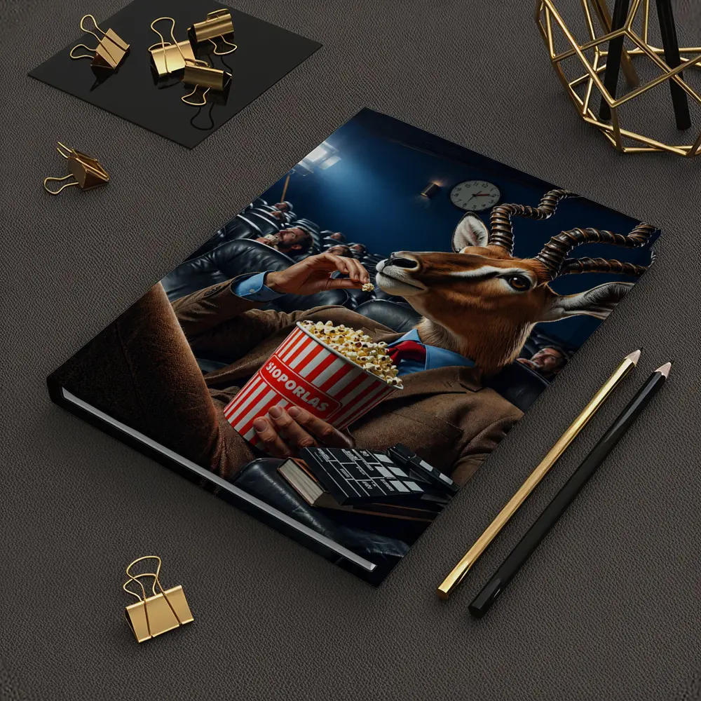 Antelope in Suit Watching Movie Cinema – Notebooks