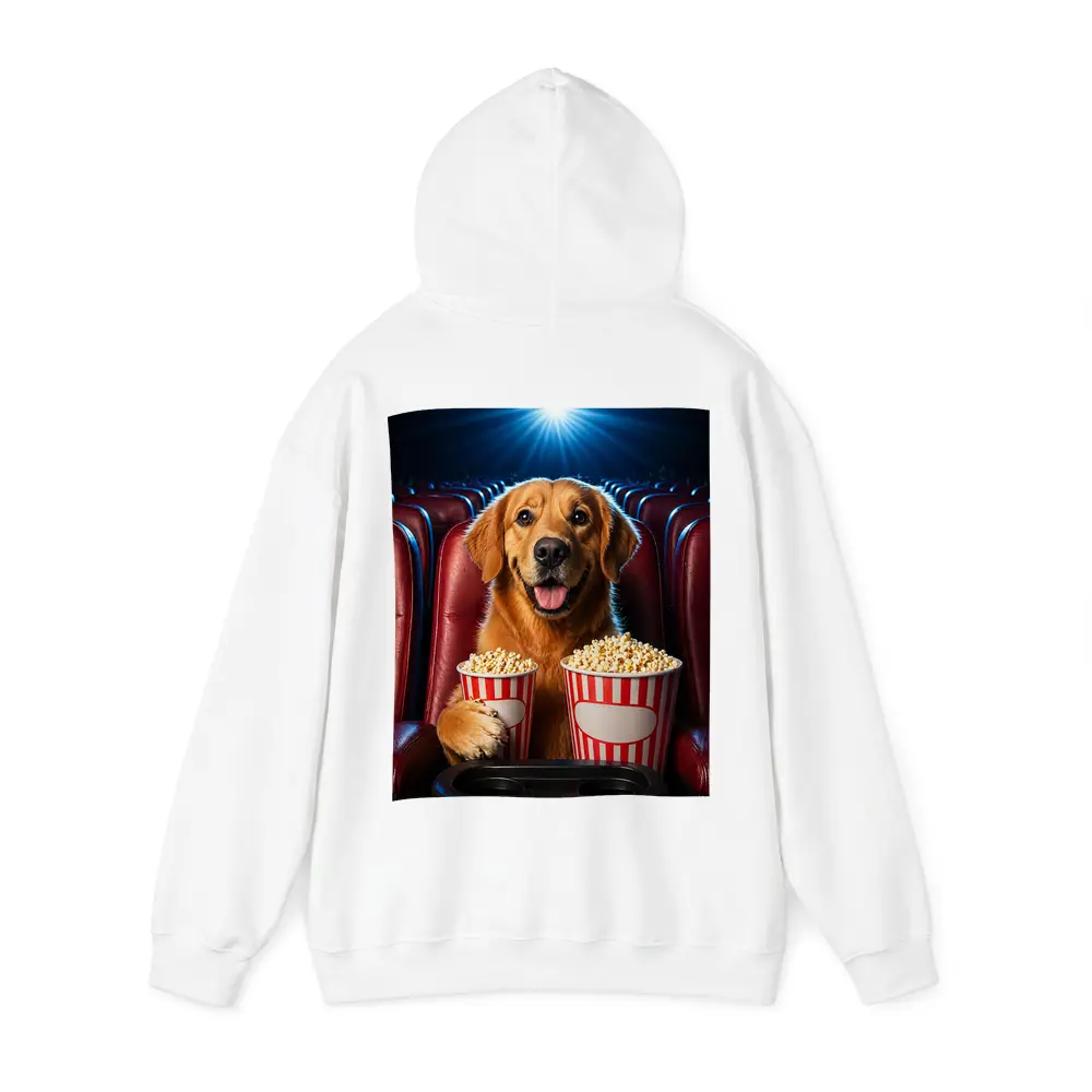 Golden Retriever Dog Cinema Popcorn Movie Night – Hoodies