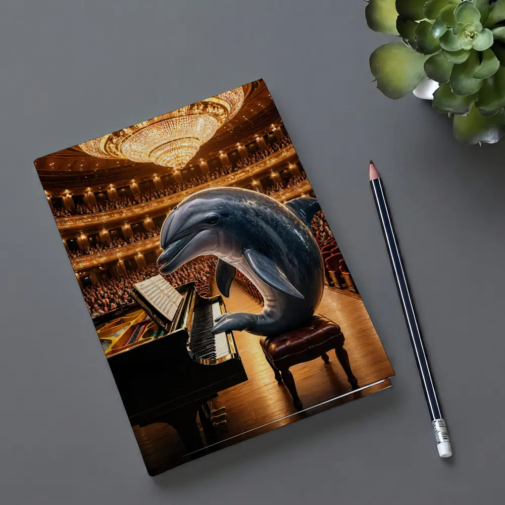 Dolphin Playing Piano Grand Concert Hall – Notebooks